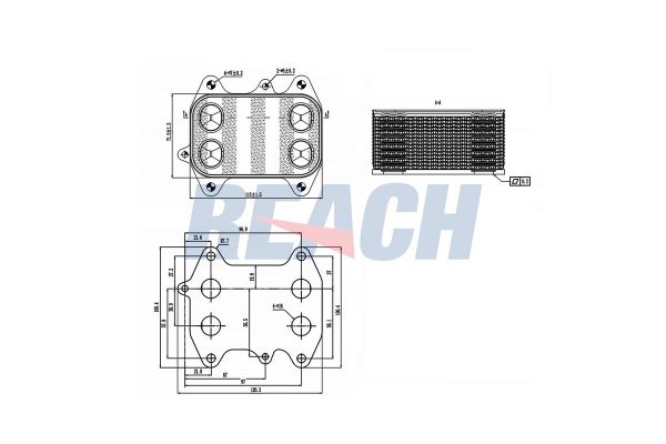 Motor Yağ Soğutucu  Skoda Superb Combi (3T5)(01.2010->)  BARCHA 03L117021