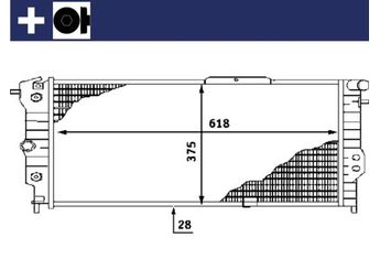 Su Radyatörü  MAHLE CR 440 000S  6000575612 3096385 03 09 6385 1300092 13 00 092 1300107 13 00 107 1300133 13 00 133 90443463 90 44 3463 52455192