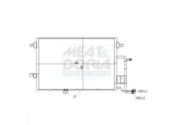 Klima Radyatörü  ASPART 6CAC1118  4B0260403D 4B0260401R 4B0260403AA 4B0260403G 4B0260403R