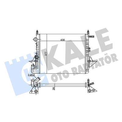 Su Radyatörü  Renault Twingo (C06)(05.1993->)  KALE 137400