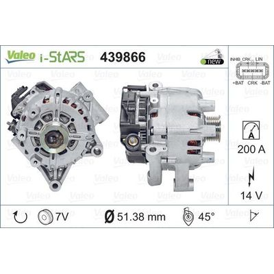 Alternatör  VALEO 439866