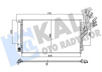 Klima Radyatörü  KALE 353105  976062Y500 976062Y501 97606-2Y500 676062Y501