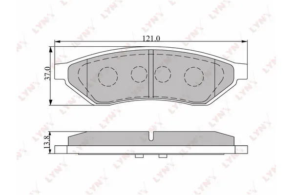 Fren Disk Balata Arka Chevrolet Evanda (2005->)  MANDO MBF015433