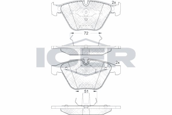 Fren Disk Balata Ön BMW M6 Serisi Cabrio (E64)(2006->)  MAGNETI MARELLI 323700037400