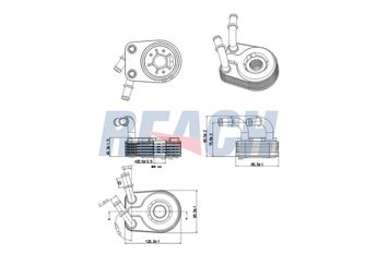 Motor Yağ Soğutucu  VEKA 45-1802  55180933 55186217 60801915