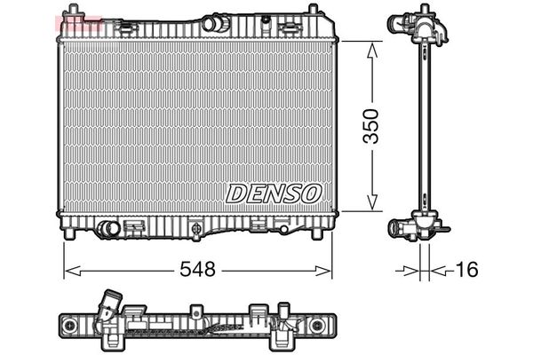 Su Radyatörü  Honda Civic Sedan (FC)(10.2016->11.2021)  DENSO DRM10005