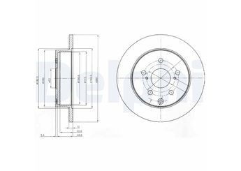 Fren Disk Ayna Arka Sağ ve Sol DELPHI BG4115  4243142060 42431-42060 424310R010