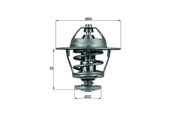 Termostat  Opel Astra F 4 Kapı (1991->)  MAHLE TX 53 85D