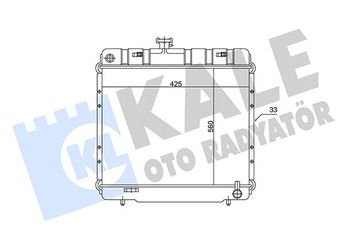 Su Radyatörü  KALE 0900023PS  1235015403 1235011501 1235012101 1235014301 A1235011501 A1235012101 A1235014301 A1235015403