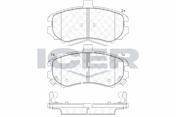Fren Disk Balata Ön Hyundai Elantra (XD)(2000->)  MAGNETI MARELLI 323700009300