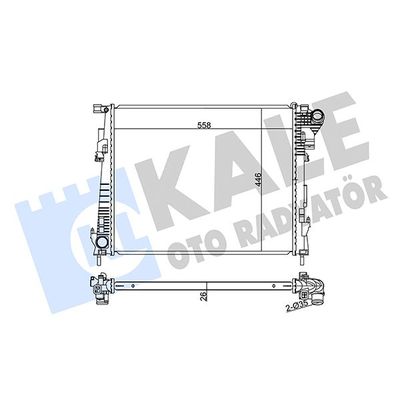 Su Radyatörü  Renault Trafic P.Van (04.2001->)  KALE 351215