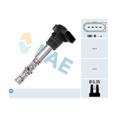 Ateşleme Bobini  Volkswagen Polo IV (9N3)(04.2005->2009)  FAE 80202