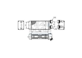 Turbo Radyatörü  ORİS 1547-4835  384H5 00000384H5 E256078 000E256078 0384H5