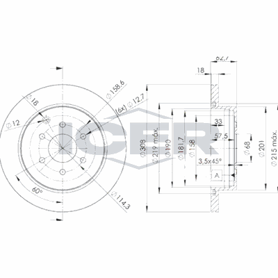 Fren Disk Ayna Arka Sağ ve Sol Nissan Pathfinder 4/5 Kapı (R51)(01.2005->)  BSG 63-210-032