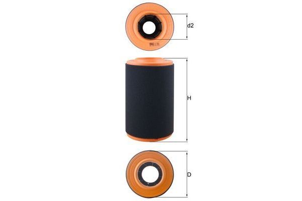 Hava Filtresi  Citroen Jumper P.Van (06.2014->)  MAHLE LX 3353