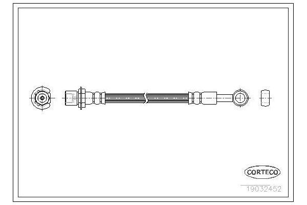 Fren Hortumu Arka Sağ veya Sol OSSCA BRSFH28000