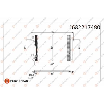 Klima Radyatörü  Volkswagen CC (358)(11.2011->2016)  EUROREPAR 1682217480