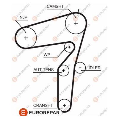 Triger Kayışı  Alfa Romeo 166 (2003->)  EUROREPAR 1633135080