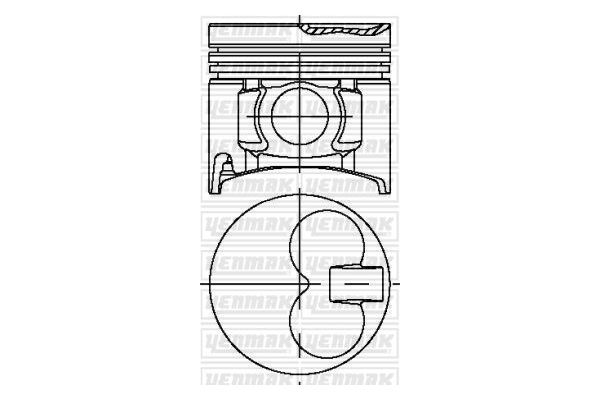 Piston (93.00MM-STD)  YENMAK 31-03977-000