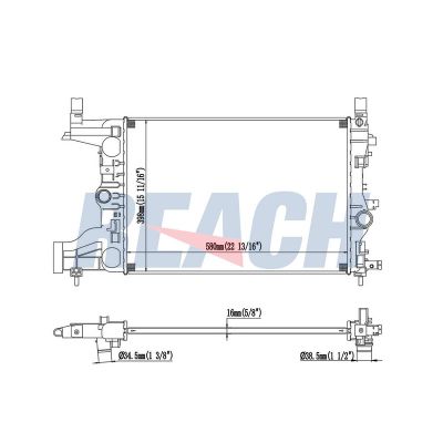 Su Radyatörü  Chevrolet Cruze S.Wagon (2012->)  PSA ORJINAL 1680410280