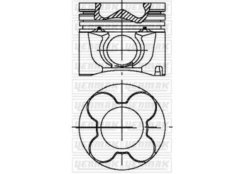 Piston (83.98MM-STD)  YENMAK 31-04201-100  