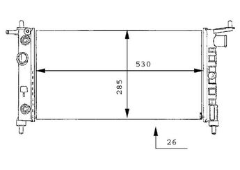 Su Radyatörü  MAHLE CR 269 000S  5N0121253P 1300150 13 00 150 90410048 90 41 0048