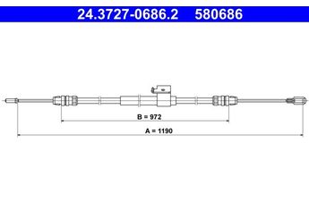 El Fren Teli Arka Sağ TURTEL 502-3266  BK312A635 1816179 1827662 2162665 2380522 BK312A635FA BK31-2A635-FA BK312A635FC BK31-2A635-FC