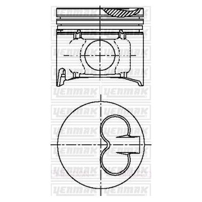 Piston (93.00MM-0.50)  GOETZE 87-72430-050