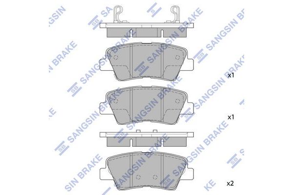 Fren Disk Balata Arka Hyundai Sonata (NF)(2005->)  SANGSIN SP1239