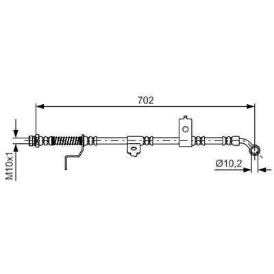 Fren Hortumu Ön Sağ Kia Magentis (MS)(2001->)  BOSCH 1 987 481 604