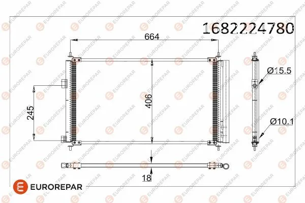 Klima Radyatörü  Toyota RAV4 (A3)(2005->)  EUROREPAR 1682224780