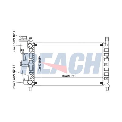 Su Radyatörü  Fiat Fiorino (255)(01.1994->)  MAHER 10480