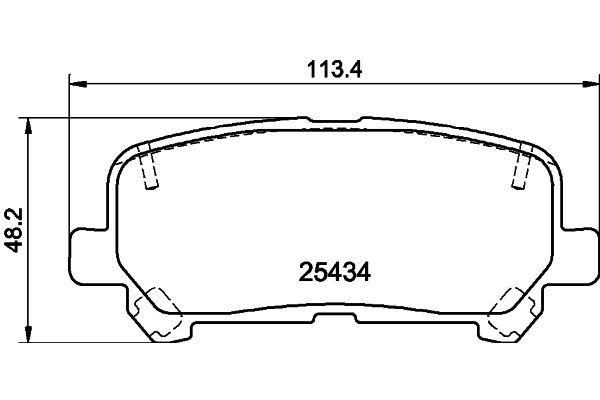 Fren Disk Balata Arka Honda Pilot (2008->)  VALEO 671252