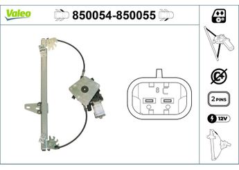 Cam Krikosu Ön Sol VALEO 850054  9600421380