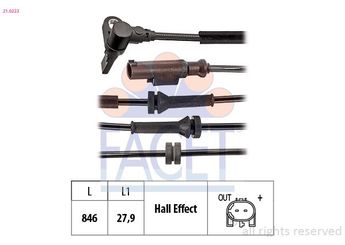 Abs Sensörü Ön Sağ veya Sol TEKNOPARTS FI-ABS-001  51986775 52070364 52157646