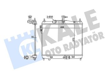 Su Radyatörü  KALE 362705  214105169R 253101C600 253101C606
