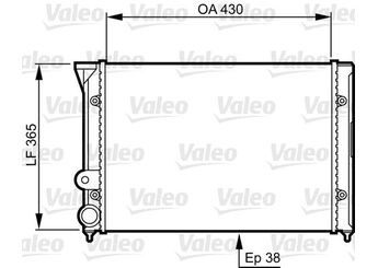Su Radyatörü  VALEO 731401  535121251B 535121253J