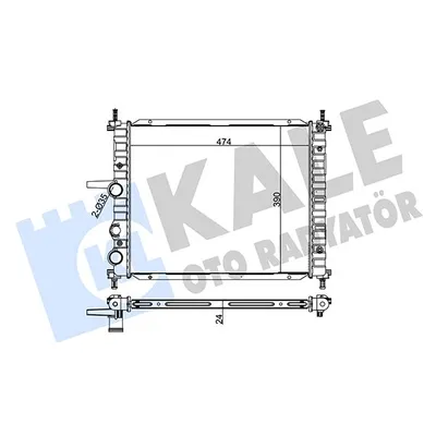 Su Radyatörü  Mercedes E -Serisi Cabrio (BM 238)(09.2017->)  KALE 231300