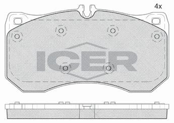 Fren Disk Balata Ön WONGA 271095  4H0698151C 4H0698151P 8W0698151AP 60561A 4H0 698 151 C 4H0 698 151 P 8W0 698 151 AP 8W0698151BF 8W0 698 151 BF