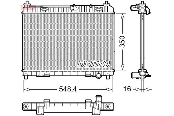 Su Radyatörü  DENSO DRM10113