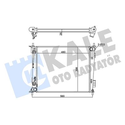 Su Radyatörü  Kia Soul (AM)(2008->)  KALE 346130