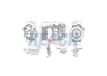 Klima Kompresörü  VEKA 58-3508  7711497391 8200956574