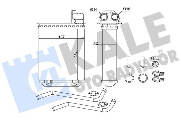 Kalorifer Radyatörü  Peugeot 205 (02.1983->)  KALE 346495