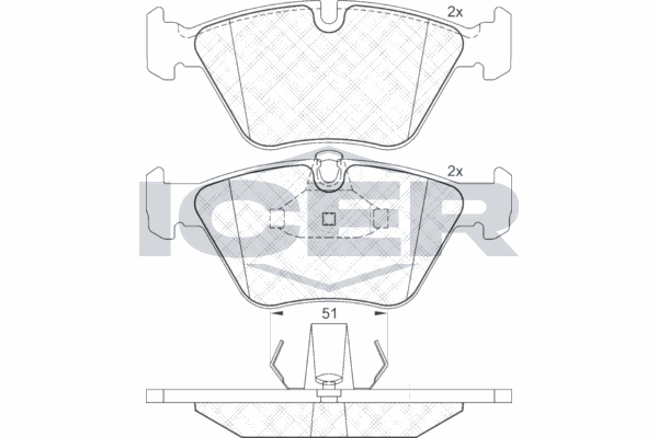 Fren Disk Balata Ön BMW 5 Serisi Sedan (E39)(1995->)  KALE BALATA 21990 203 05 MSH