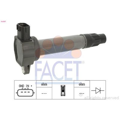 Ateşleme Bobini  Mitsubishi ASX (GA0W)(2010->)  FACET 9.6397