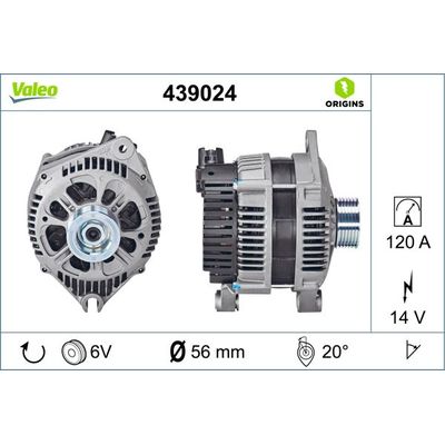 Alternatör  VALEO 439024