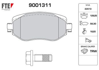 Fren Disk Balata Ön FTE 9001311  410603407R 410605929R