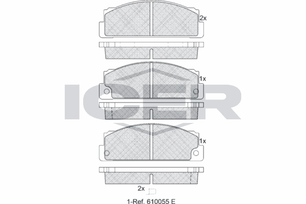 Fren Disk Balata Ön Fiat Ritmo (09.1978->1983)  KALE BALATA 20073 173 05 ANS KD13