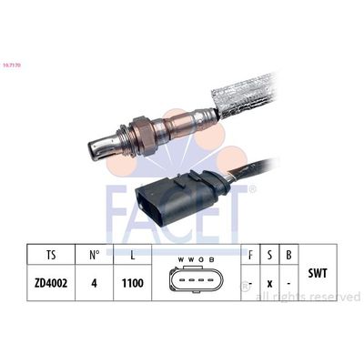 Oksijen (Lambda) Sensörü  FACET 10.7170