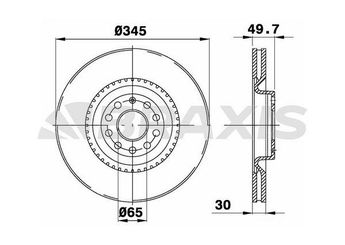 Fren Disk Ayna Ön Sağ ve Sol BRAXIS AD0989  1K0615301M